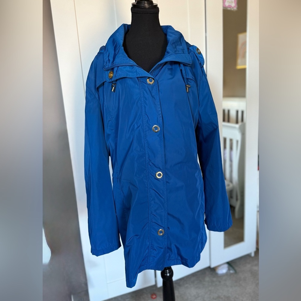 Elegant Blue Women's Utility Jacket